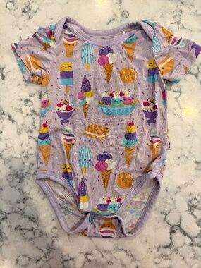 Little Sleepies Wilderberry Ice Cream Sundae Footie Onsie 12-18 Month
